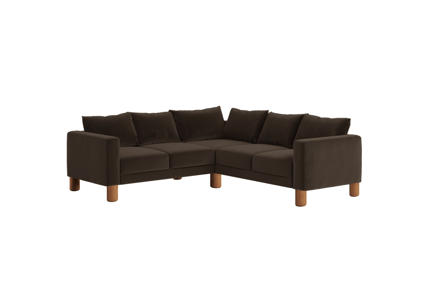 Sabai Design · The Essential Corner Sectional (5 Seat) in Recycled Velvet | socius design in Rochester, MN