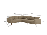 Sabai Design · The Essential Corner Sectional (6 Seat) in Hemp Blend | socius design in Rochester, MN