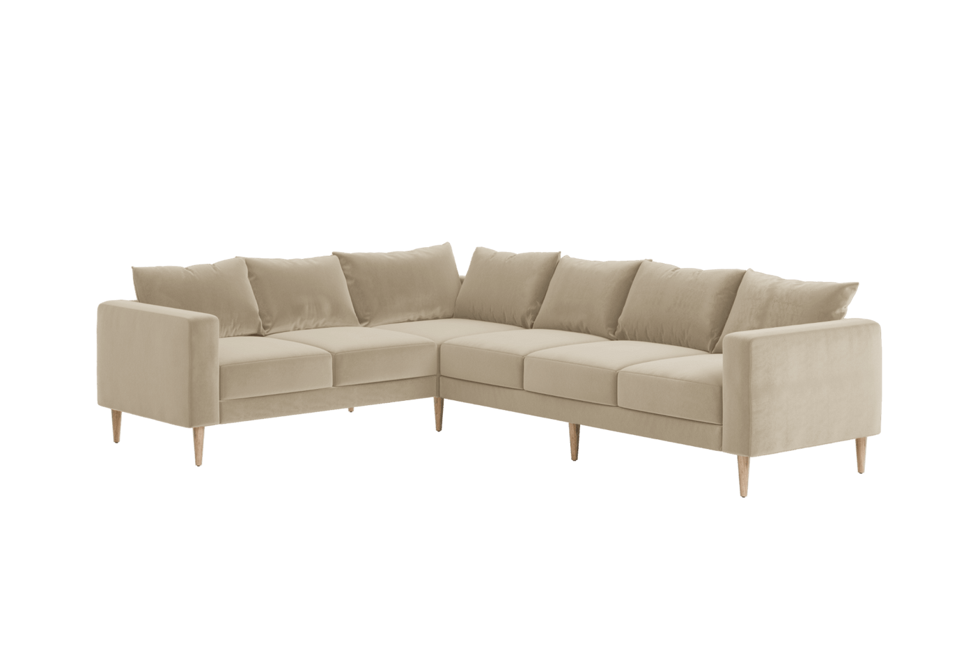 Sabai Design · The Essential Corner Sectional (6 Seat) in Recycled Velvet | socius design in Rochester, MN