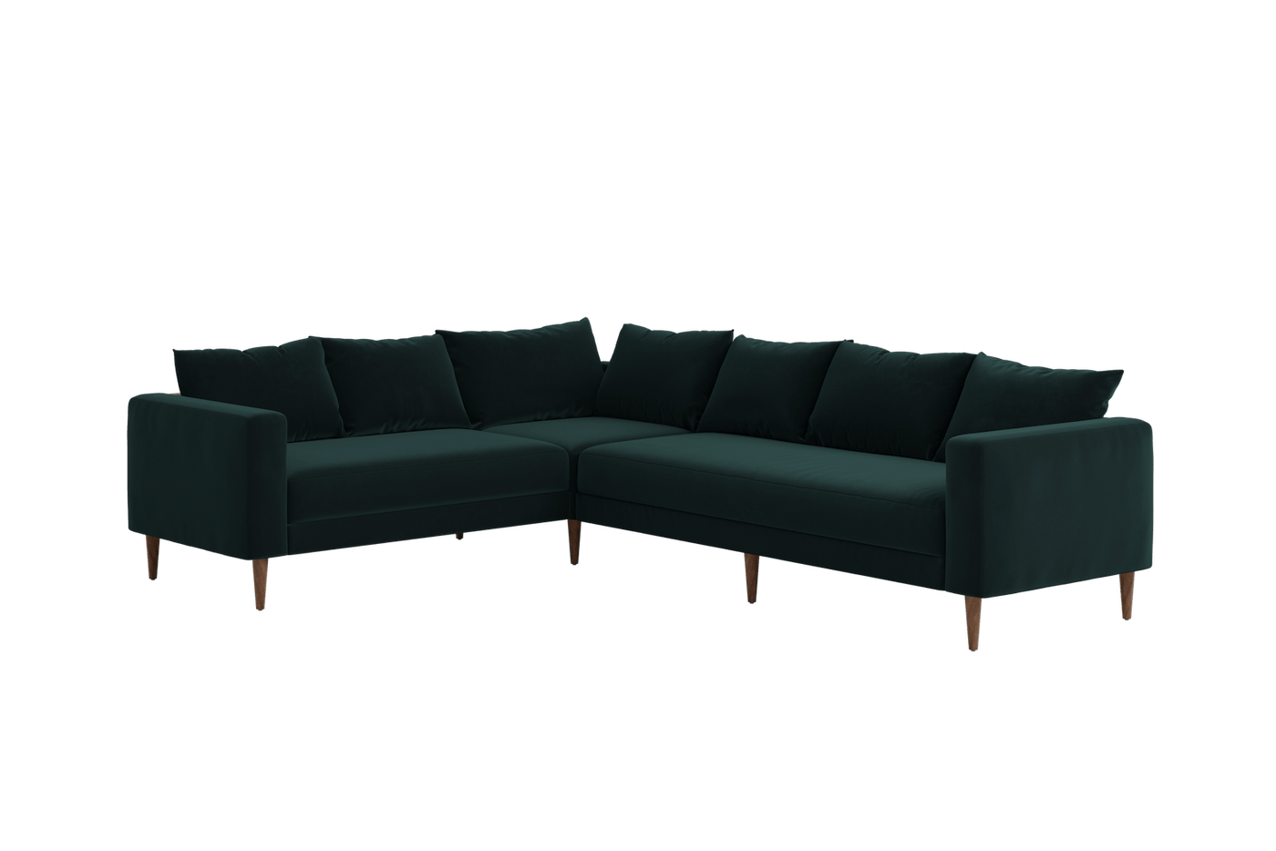 Sabai Design · The Essential Corner Sectional (6 Seat) in Recycled Velvet | socius design in Rochester, MN