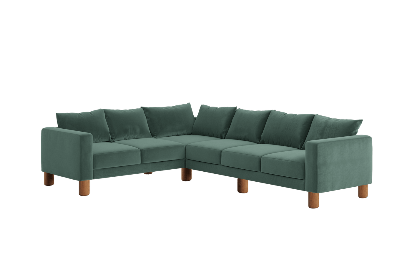 Sabai Design · The Essential Corner Sectional (6 Seat) in Recycled Velvet | socius design in Rochester, MN
