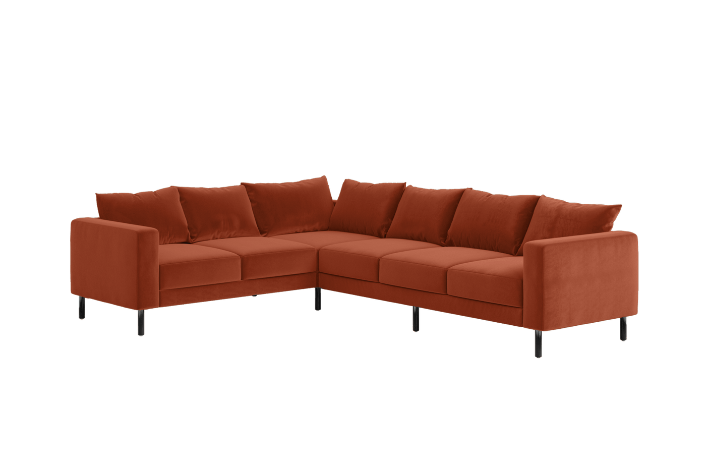 Sabai Design · The Essential Corner Sectional (6 Seat) in Recycled Velvet | socius design in Rochester, MN