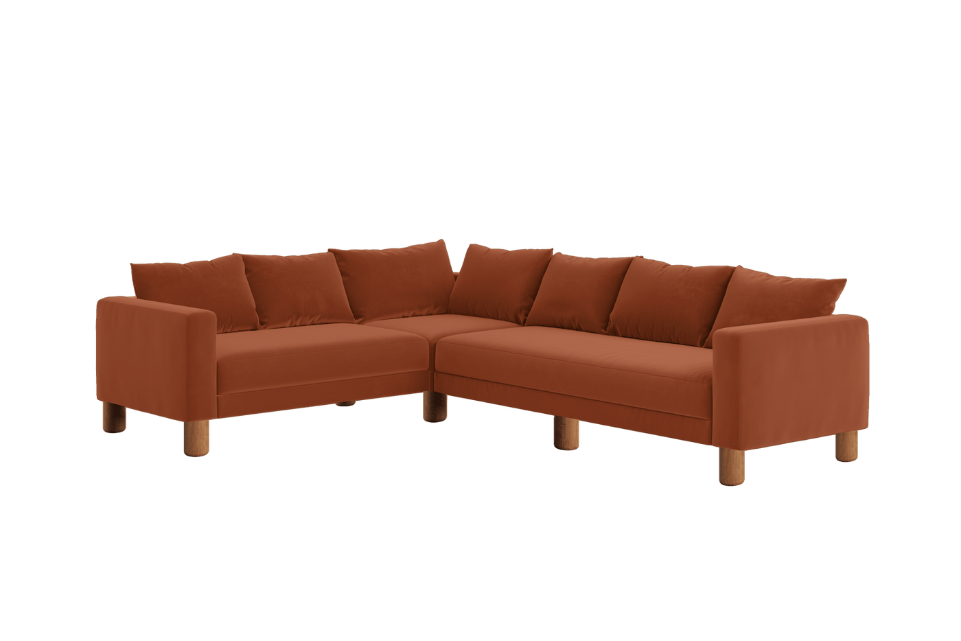 Sabai Design · The Essential Corner Sectional (6 Seat) in Recycled Velvet | socius design in Rochester, MN