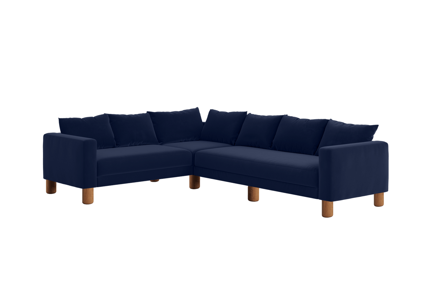 Sabai Design · The Essential Corner Sectional (6 Seat) in Recycled Velvet | socius design in Rochester, MN