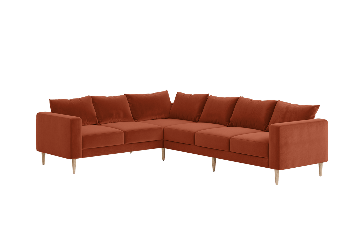 Sabai Design · The Essential Corner Sectional (6 Seat) in Recycled Velvet | socius design in Rochester, MN