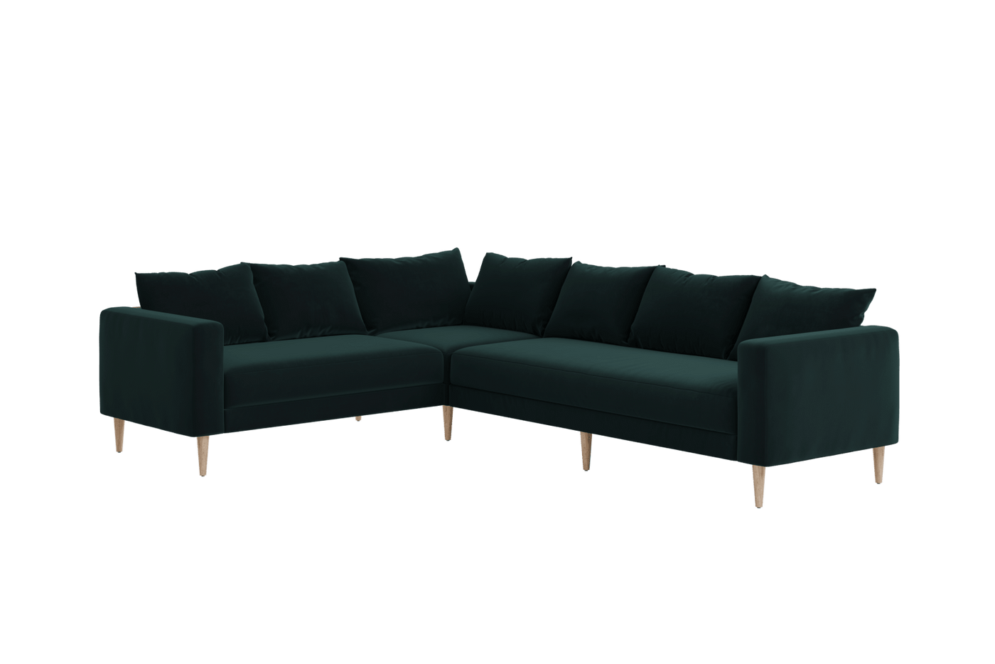 Sabai Design · The Essential Corner Sectional (6 Seat) in Recycled Velvet | socius design in Rochester, MN