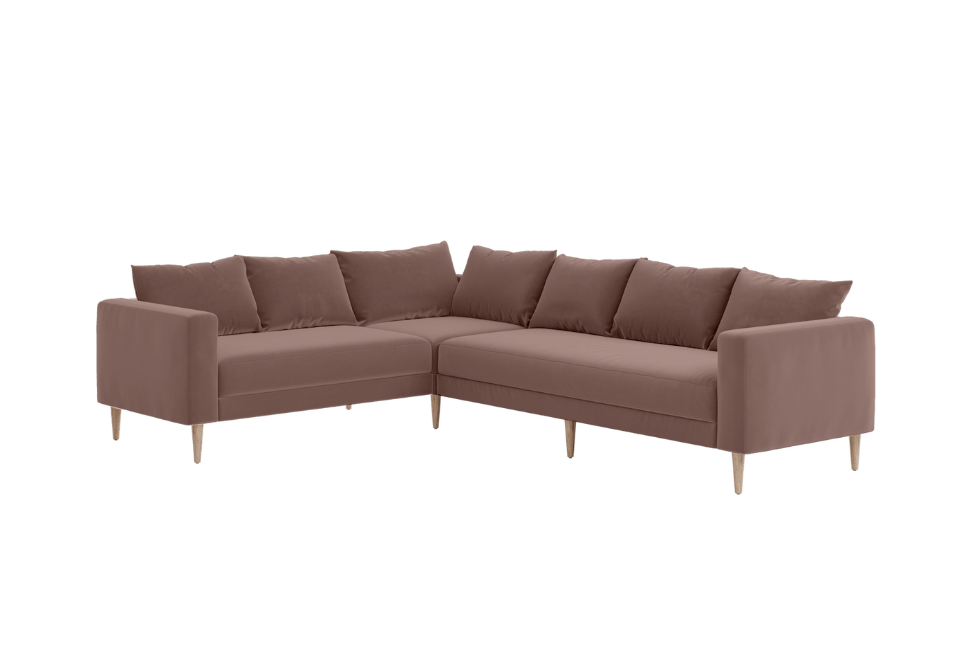 Sabai Design · The Essential Corner Sectional (6 Seat) in Recycled Velvet | socius design in Rochester, MN