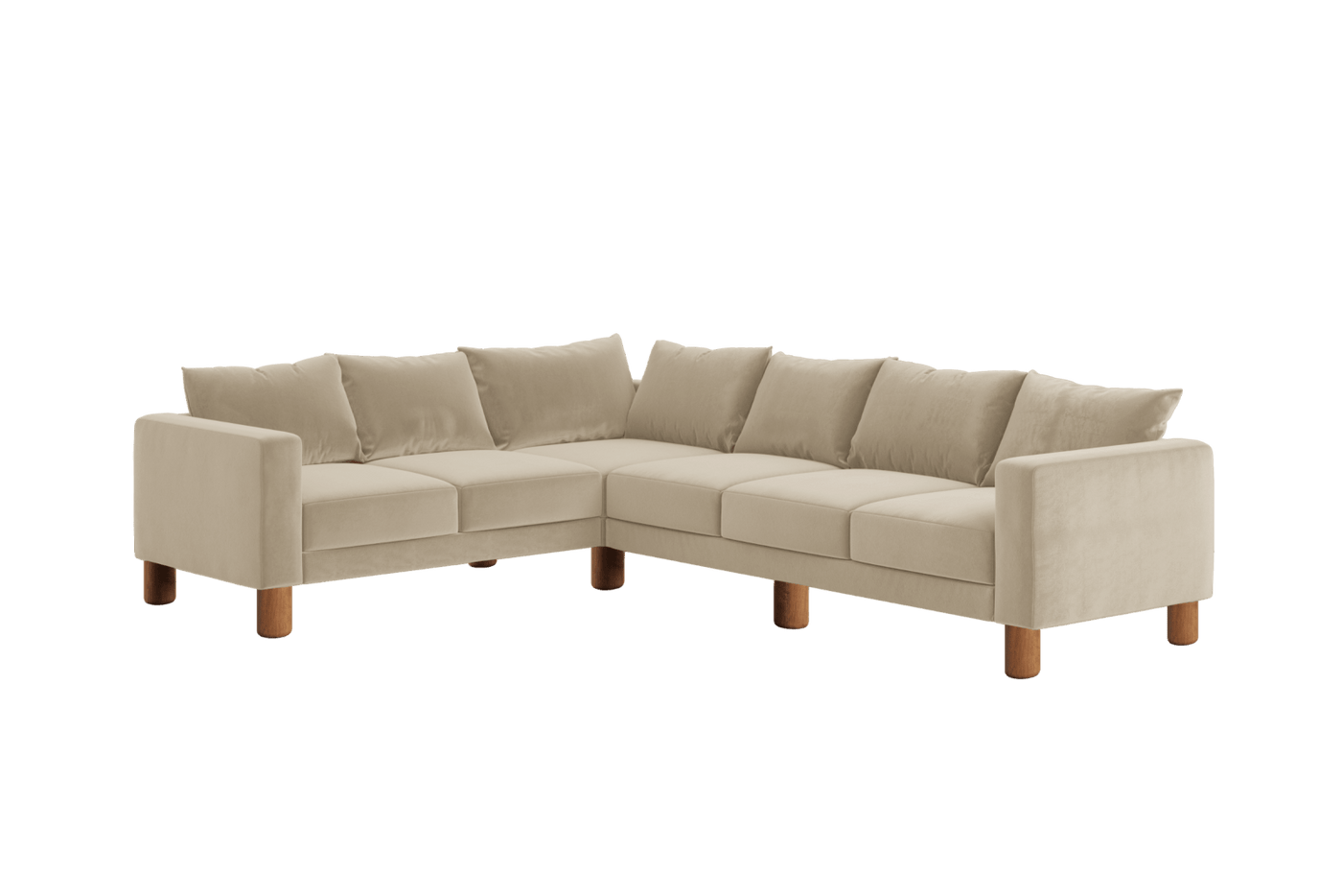 Sabai Design · The Essential Corner Sectional (6 Seat) in Recycled Velvet | socius design in Rochester, MN