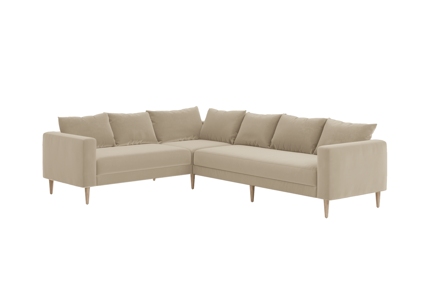 Sabai Design · The Essential Corner Sectional (6 Seat) in Recycled Velvet | socius design in Rochester, MN