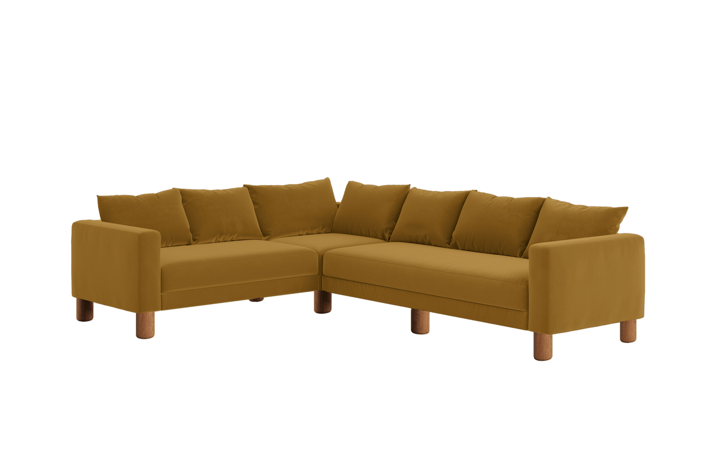 Sabai Design · The Essential Corner Sectional (6 Seat) in Recycled Velvet | socius design in Rochester, MN