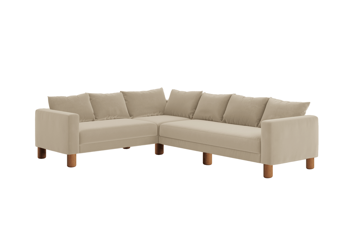 Sabai Design · The Essential Corner Sectional (6 Seat) in Recycled Velvet | socius design in Rochester, MN
