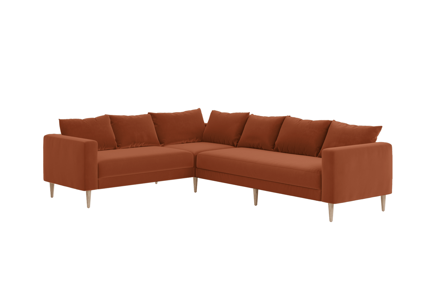 Sabai Design · The Essential Corner Sectional (6 Seat) in Recycled Velvet | socius design in Rochester, MN