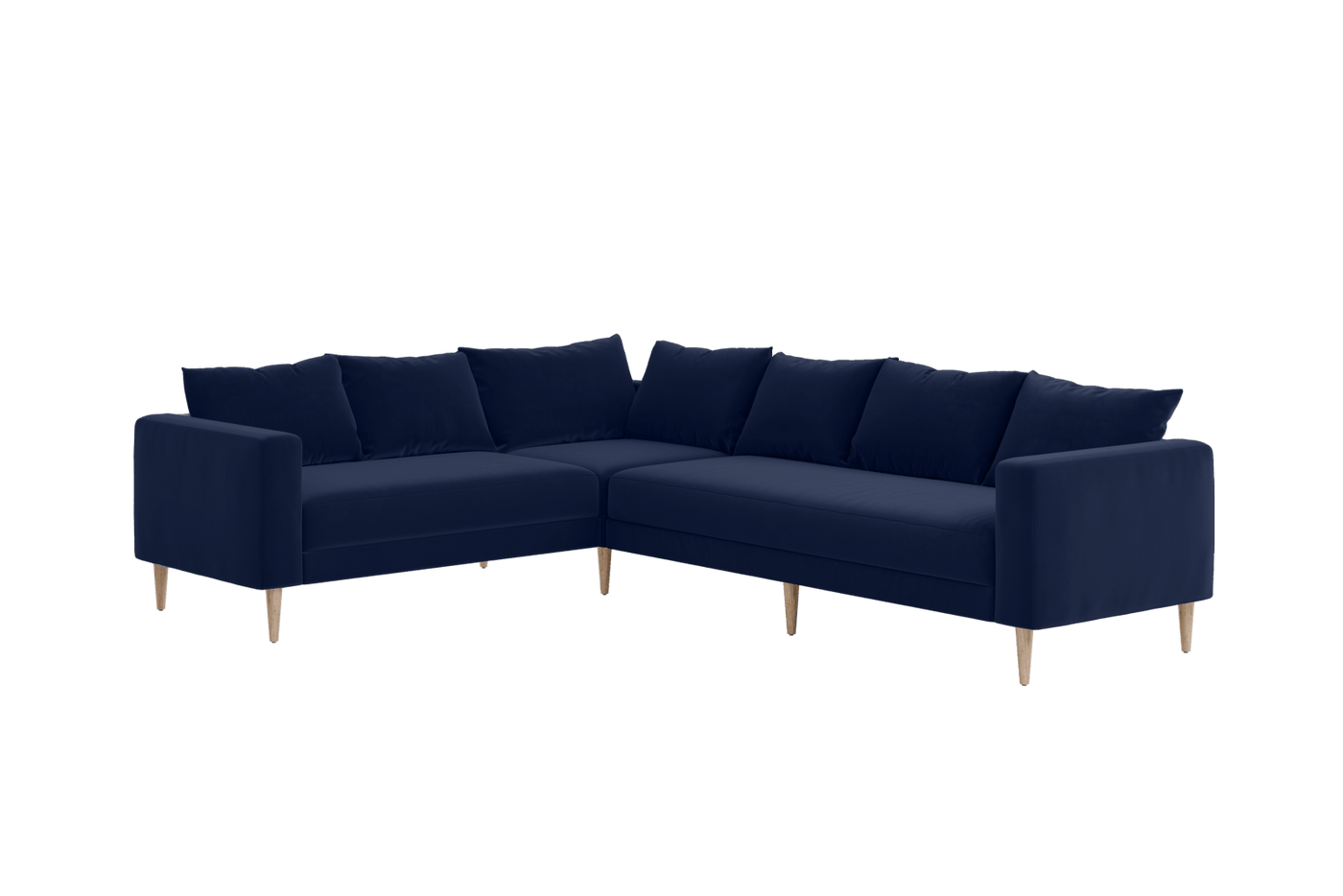 Sabai Design · The Essential Corner Sectional (6 Seat) in Recycled Velvet | socius design in Rochester, MN