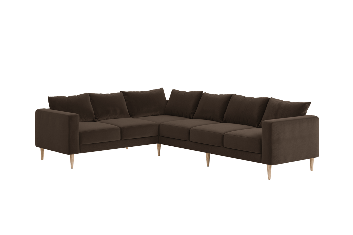 Sabai Design · The Essential Corner Sectional (6 Seat) in Recycled Velvet | socius design in Rochester, MN