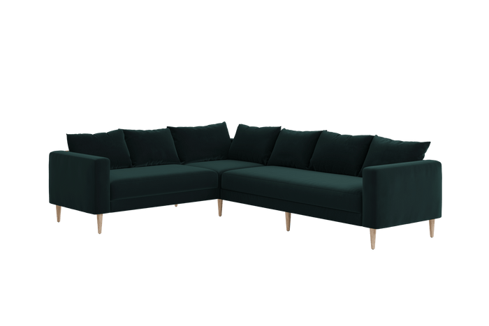 Sabai Design · The Essential Corner Sectional (6 Seat) in Recycled Velvet | socius design in Rochester, MN