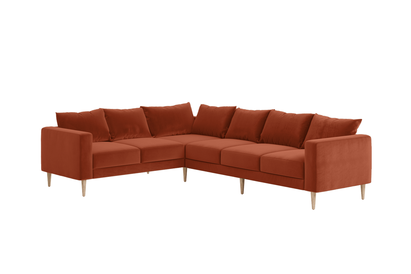 Sabai Design · The Essential Corner Sectional (6 Seat) in Recycled Velvet | socius design in Rochester, MN