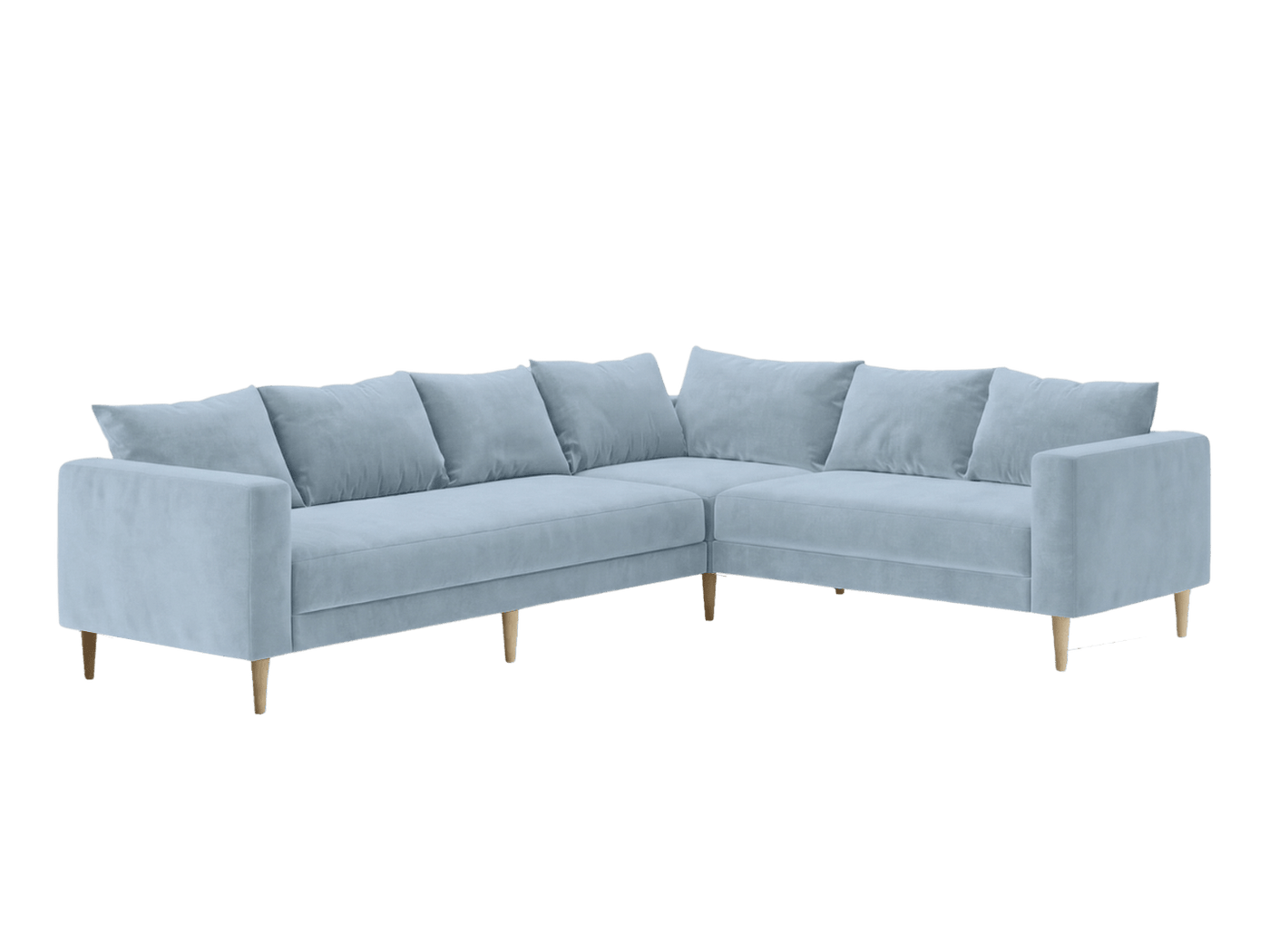 Sabai Design · The Essential Corner Sectional (6 Seat) in Recycled Velvet | socius design in Rochester, MN