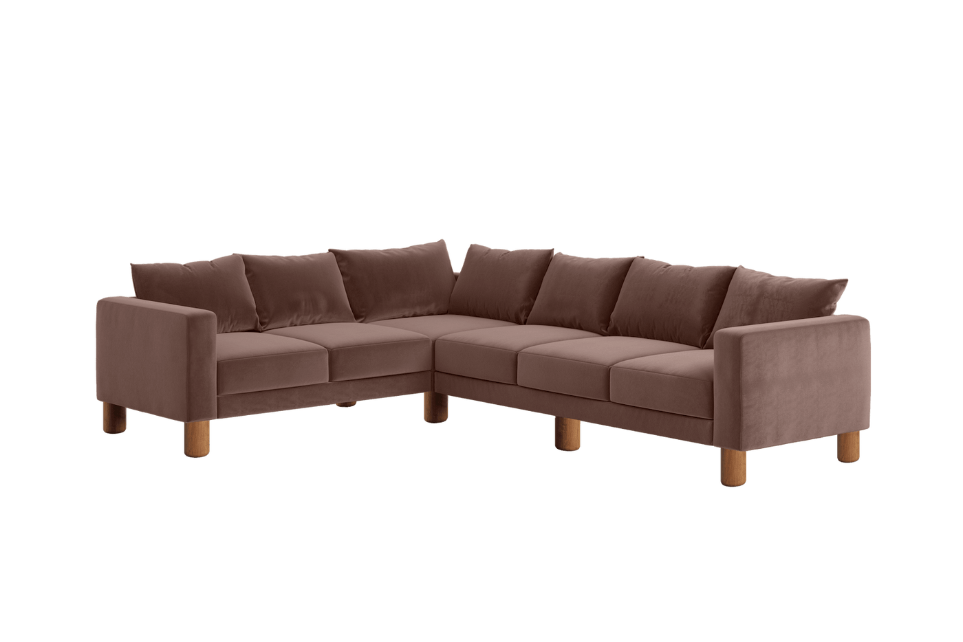 Sabai Design · The Essential Corner Sectional (6 Seat) in Recycled Velvet | socius design in Rochester, MN