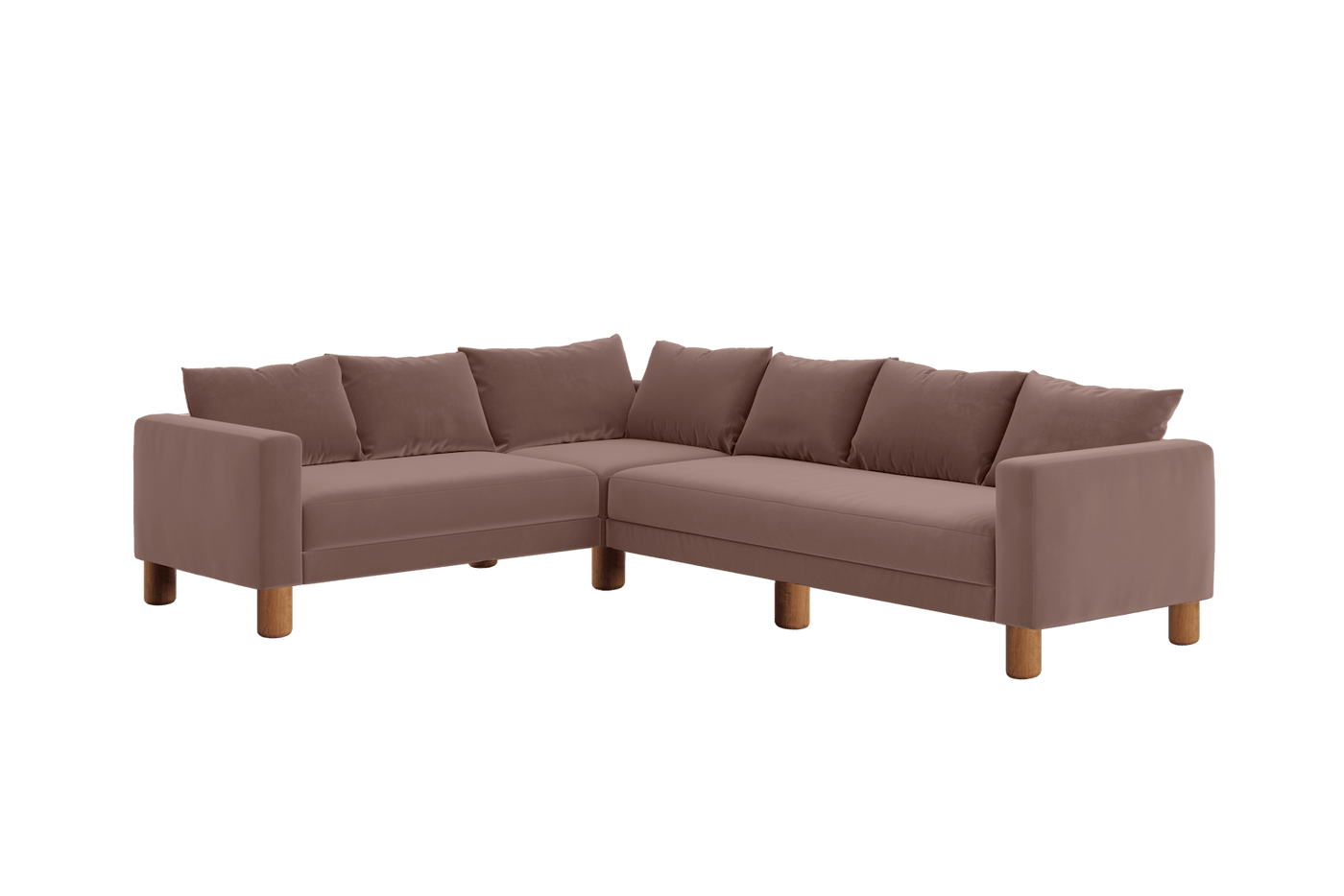 Sabai Design · The Essential Corner Sectional (6 Seat) in Recycled Velvet | socius design in Rochester, MN