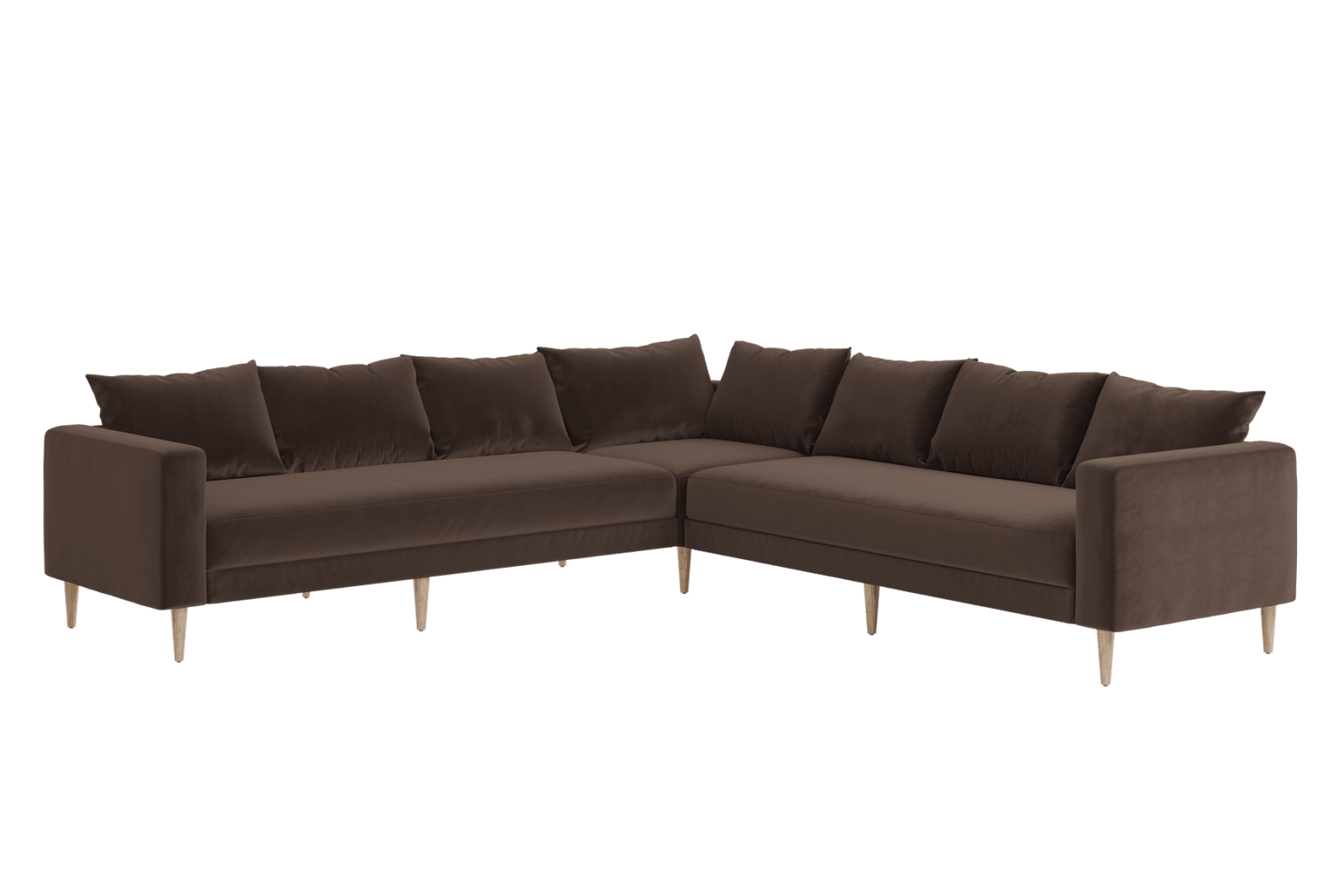 Sabai Design · The Essential Corner Sectional (7 Seat) in Recycled Velvet | socius design in Rochester, MN