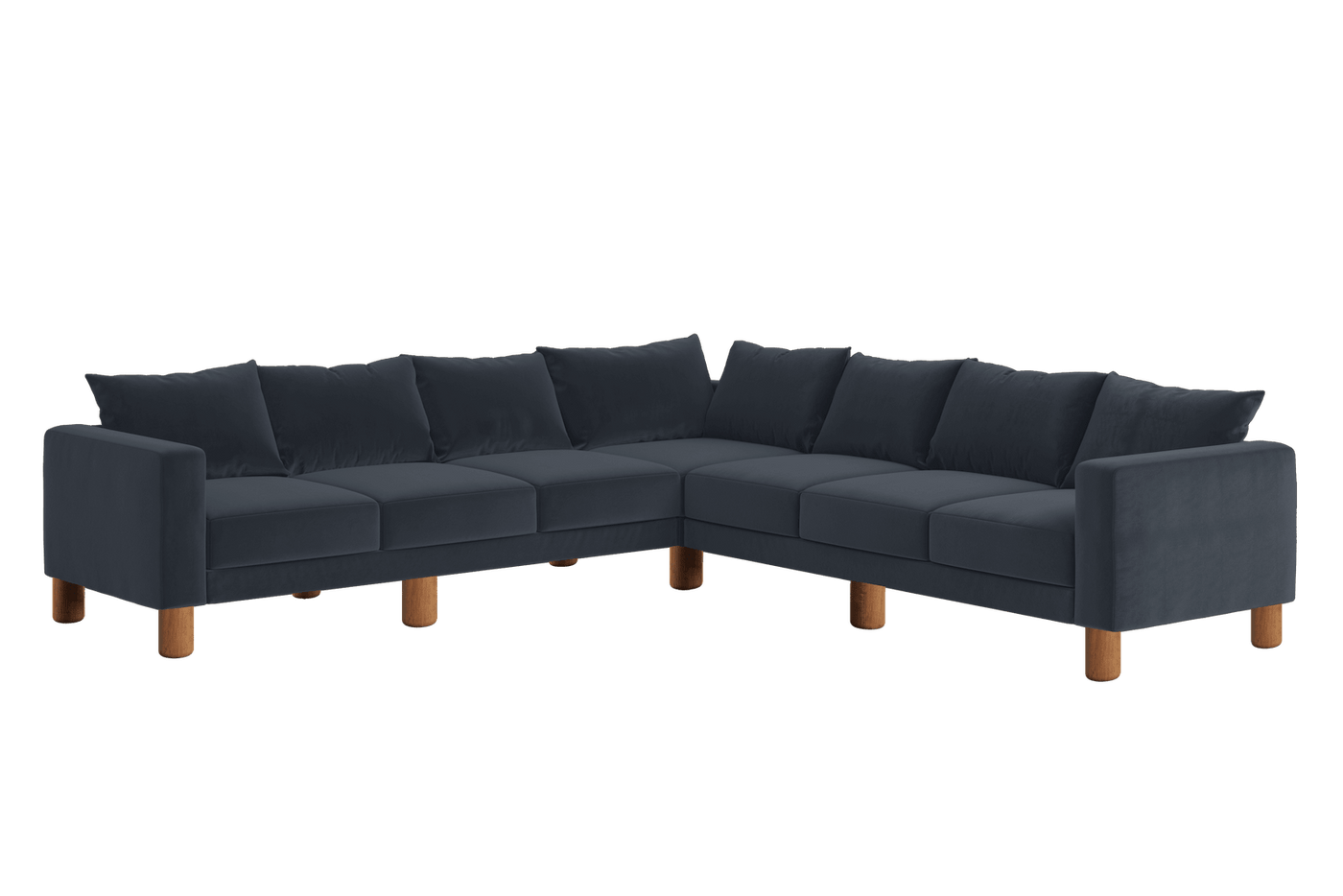 Sabai Design · The Essential Corner Sectional (7 Seat) in Recycled Velvet | socius design in Rochester, MN