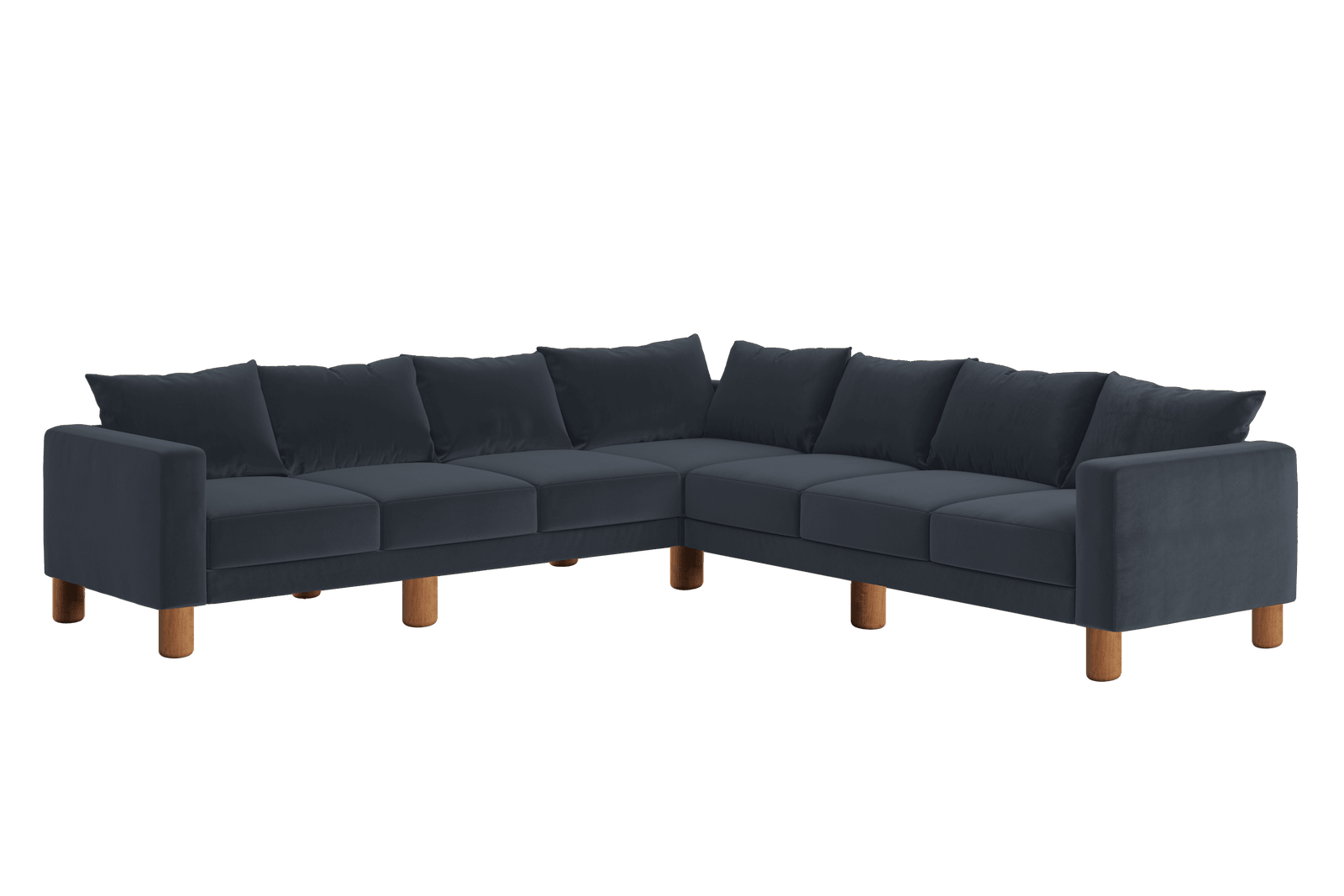 Sabai Design · The Essential Corner Sectional (7 Seat) in Recycled Velvet | socius design in Rochester, MN