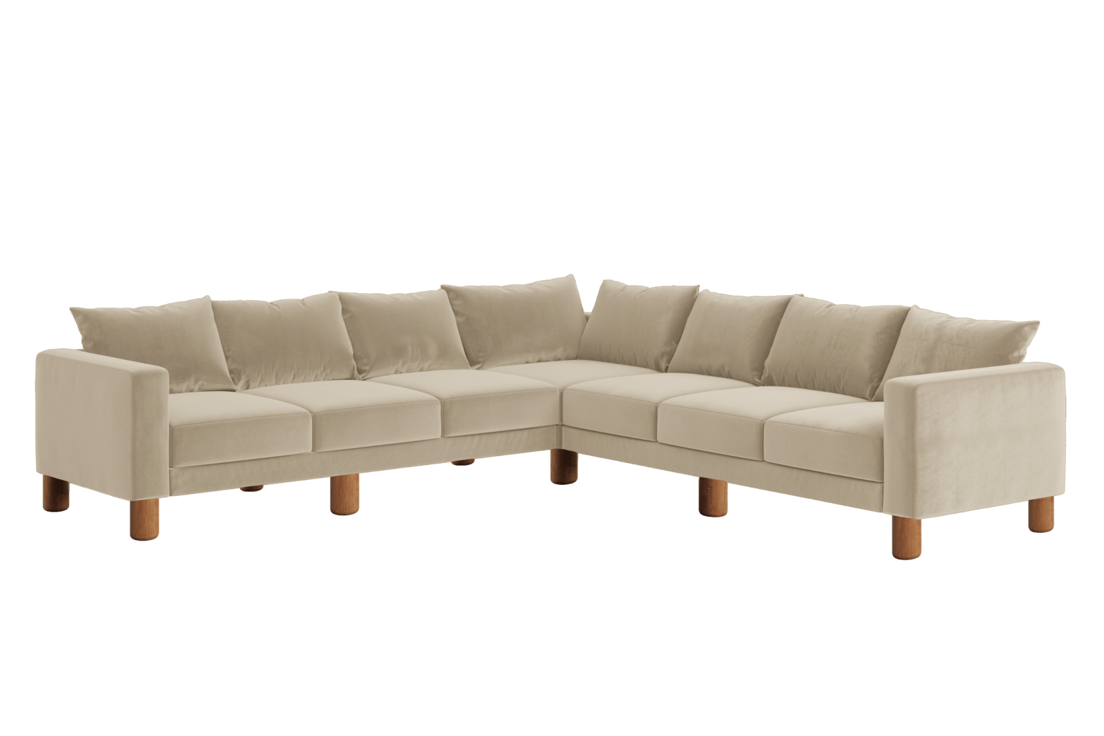 Sabai Design · The Essential Corner Sectional (7 Seat) in Recycled Velvet | socius design in Rochester, MN