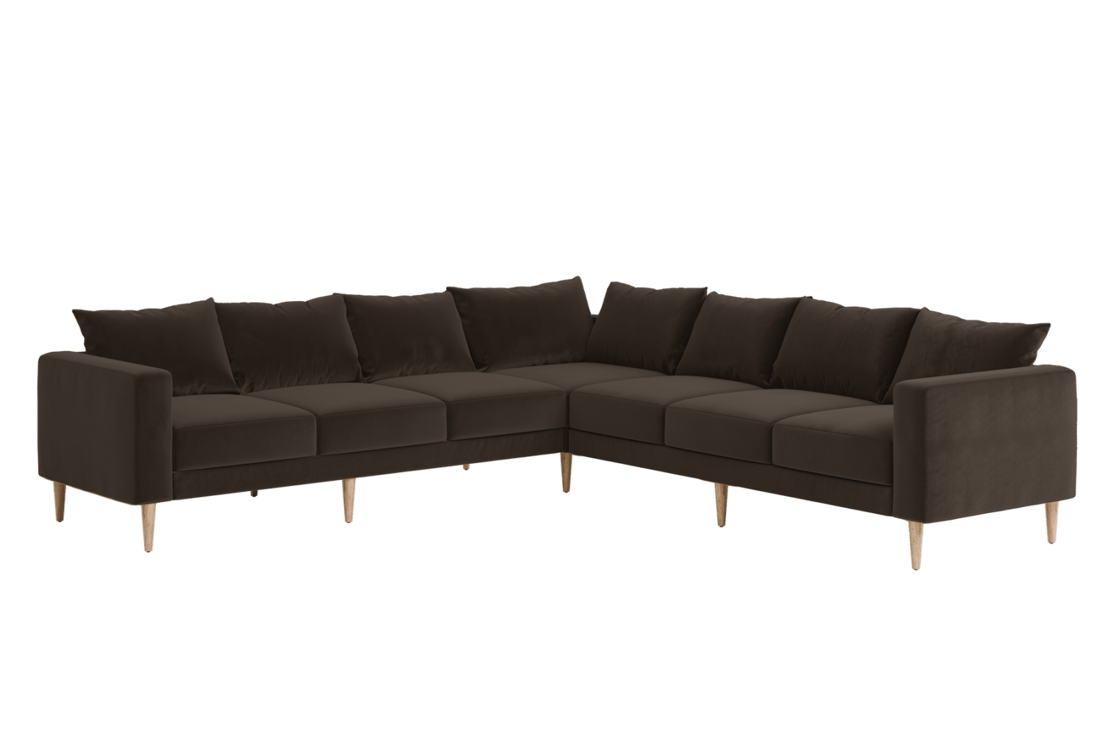Sabai Design · The Essential Corner Sectional (7 Seat) in Recycled Velvet | socius design in Rochester, MN