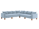 Sabai Design · The Essential Corner Sectional (7 Seat) in Recycled Velvet | socius design in Rochester, MN