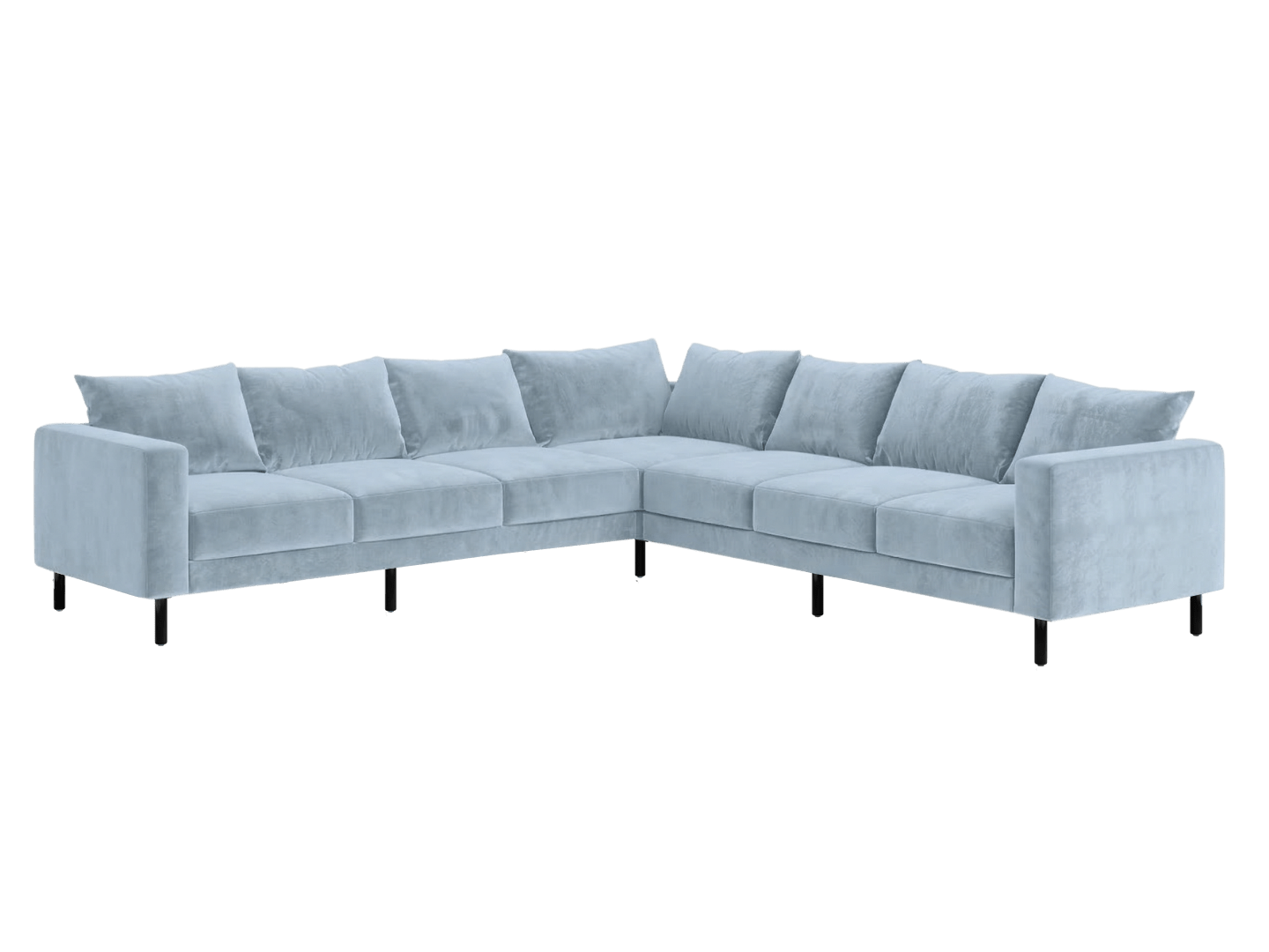 Sabai Design · The Essential Corner Sectional (7 Seat) in Recycled Velvet | socius design in Rochester, MN