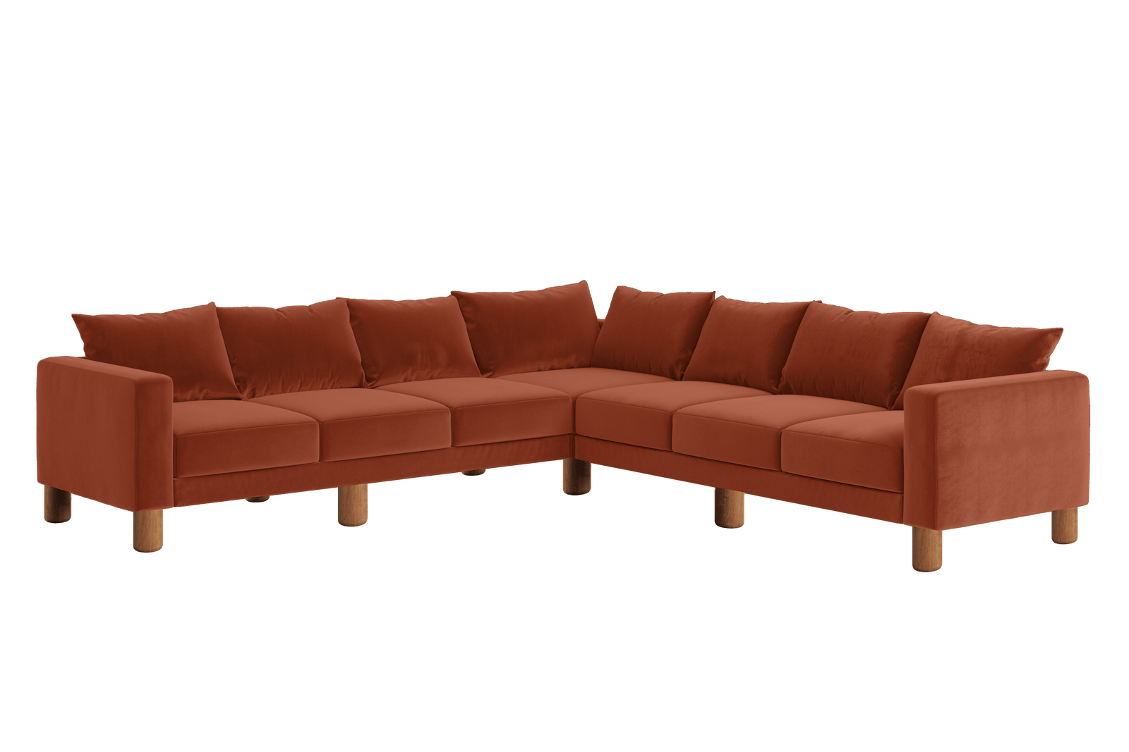 Sabai Design · The Essential Corner Sectional (7 Seat) in Recycled Velvet | socius design in Rochester, MN