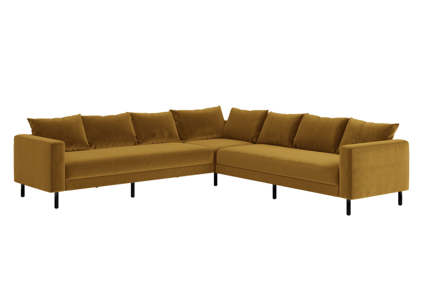 Sabai Design · The Essential Corner Sectional (7 Seat) in Recycled Velvet | socius design in Rochester, MN