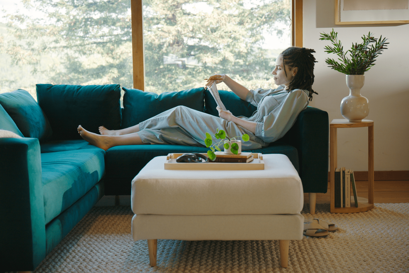 Sabai Design · The Essential Corner Sectional (7 Seat) in Recycled Velvet | socius design in Rochester, MN