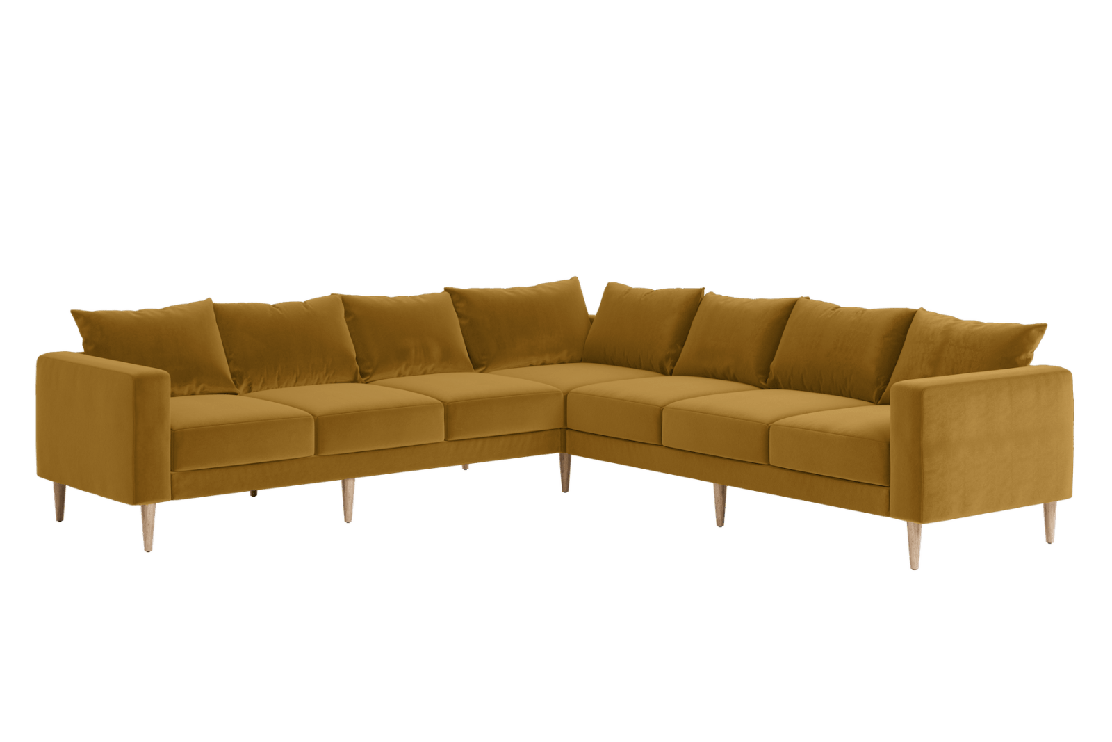 Sabai Design · The Essential Corner Sectional (7 Seat) in Recycled Velvet | socius design in Rochester, MN