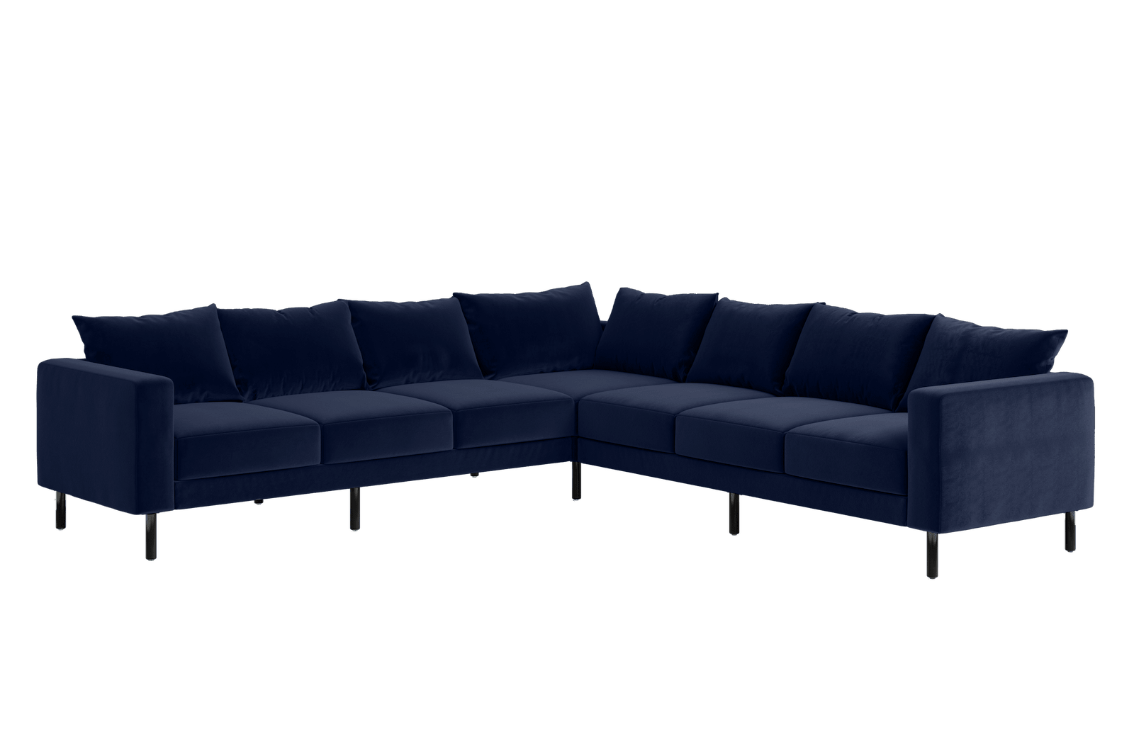 Sabai Design · The Essential Corner Sectional (7 Seat) in Recycled Velvet | socius design in Rochester, MN