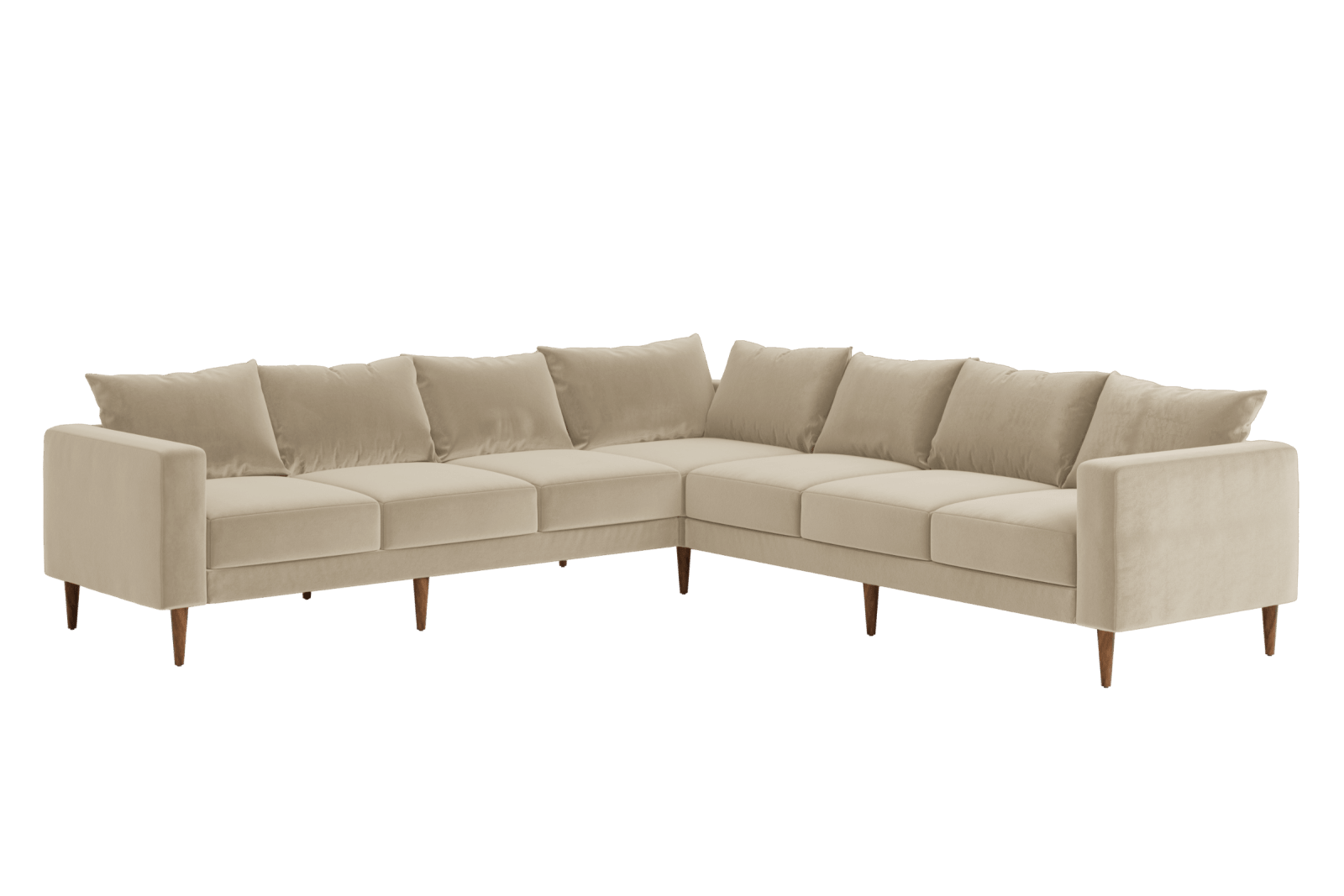 Sabai Design · The Essential Corner Sectional (7 Seat) in Recycled Velvet | socius design in Rochester, MN