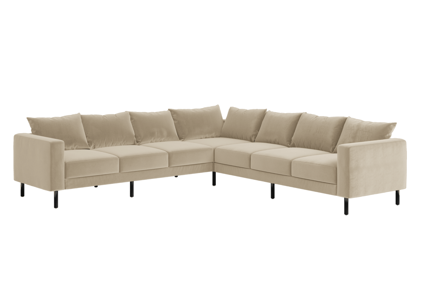 Sabai Design · The Essential Corner Sectional (7 Seat) in Recycled Velvet | socius design in Rochester, MN
