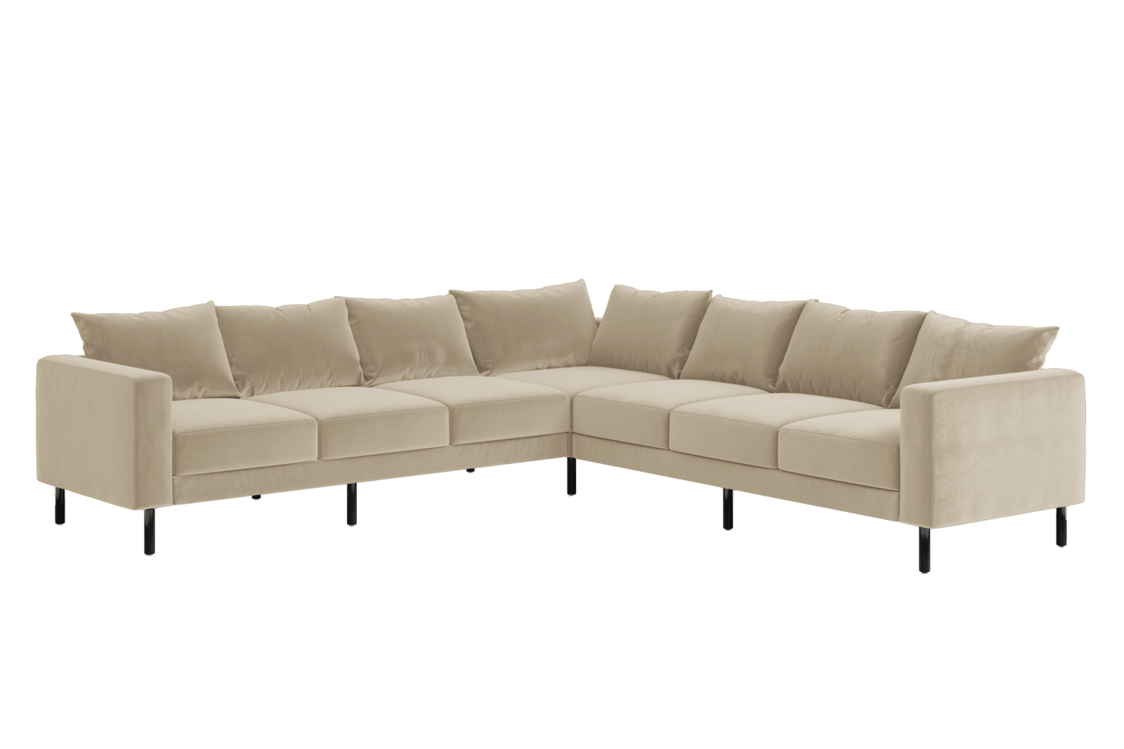 Sabai Design · The Essential Corner Sectional (7 Seat) in Recycled Velvet | socius design in Rochester, MN