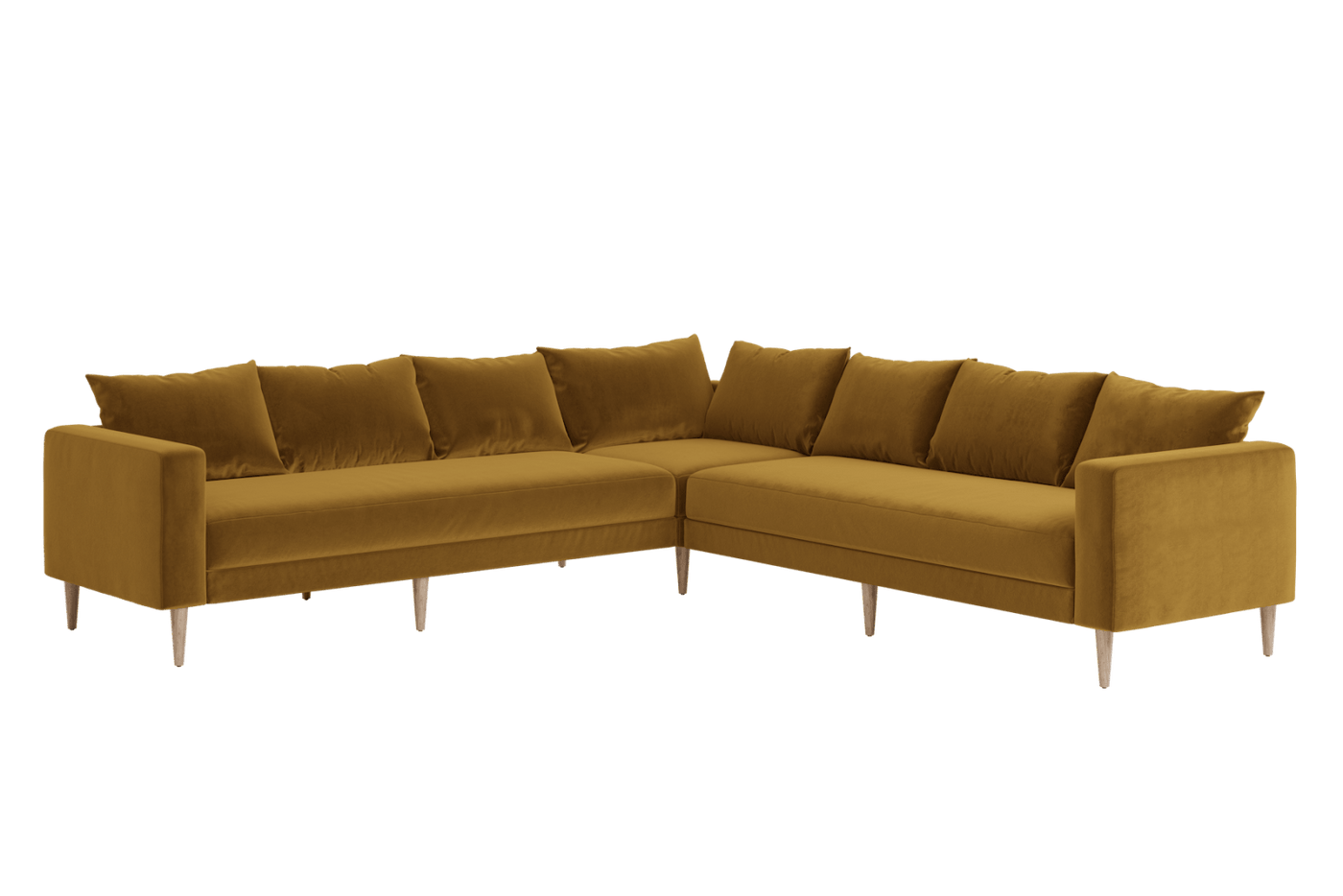 Sabai Design · The Essential Corner Sectional (7 Seat) in Recycled Velvet | socius design in Rochester, MN