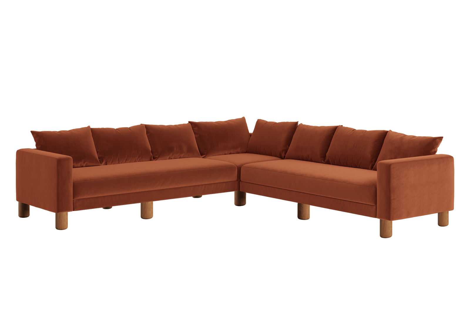 Sabai Design · The Essential Corner Sectional (7 Seat) in Recycled Velvet | socius design in Rochester, MN