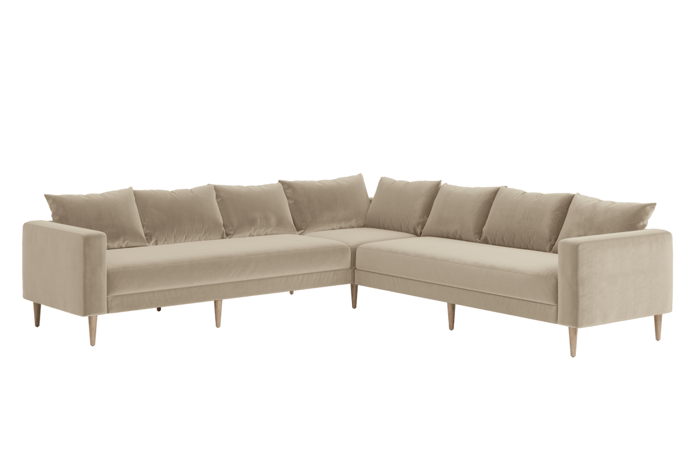 Sabai Design · The Essential Corner Sectional (7 Seat) in Recycled Velvet | socius design in Rochester, MN