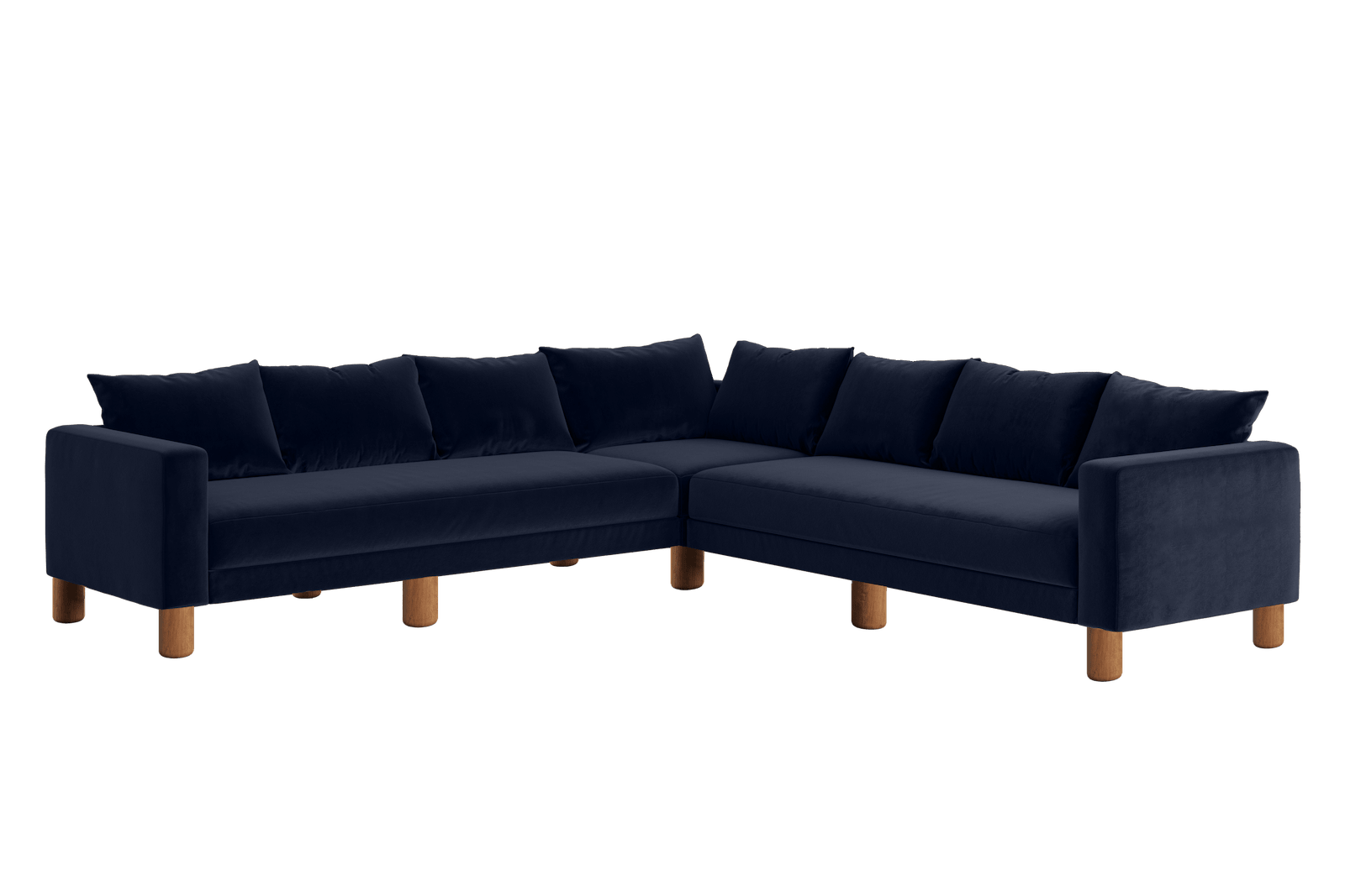 Sabai Design · The Essential Corner Sectional (7 Seat) in Recycled Velvet | socius design in Rochester, MN