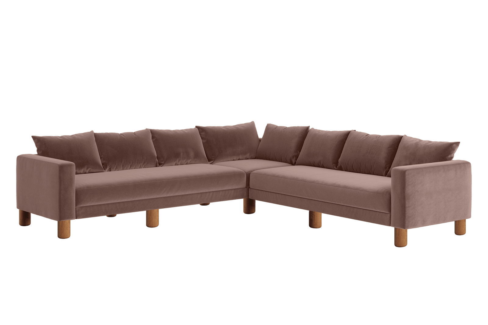 Sabai Design · The Essential Corner Sectional (7 Seat) in Recycled Velvet | socius design in Rochester, MN