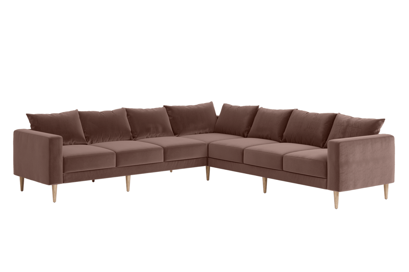 Sabai Design · The Essential Corner Sectional (7 Seat) in Recycled Velvet | socius design in Rochester, MN