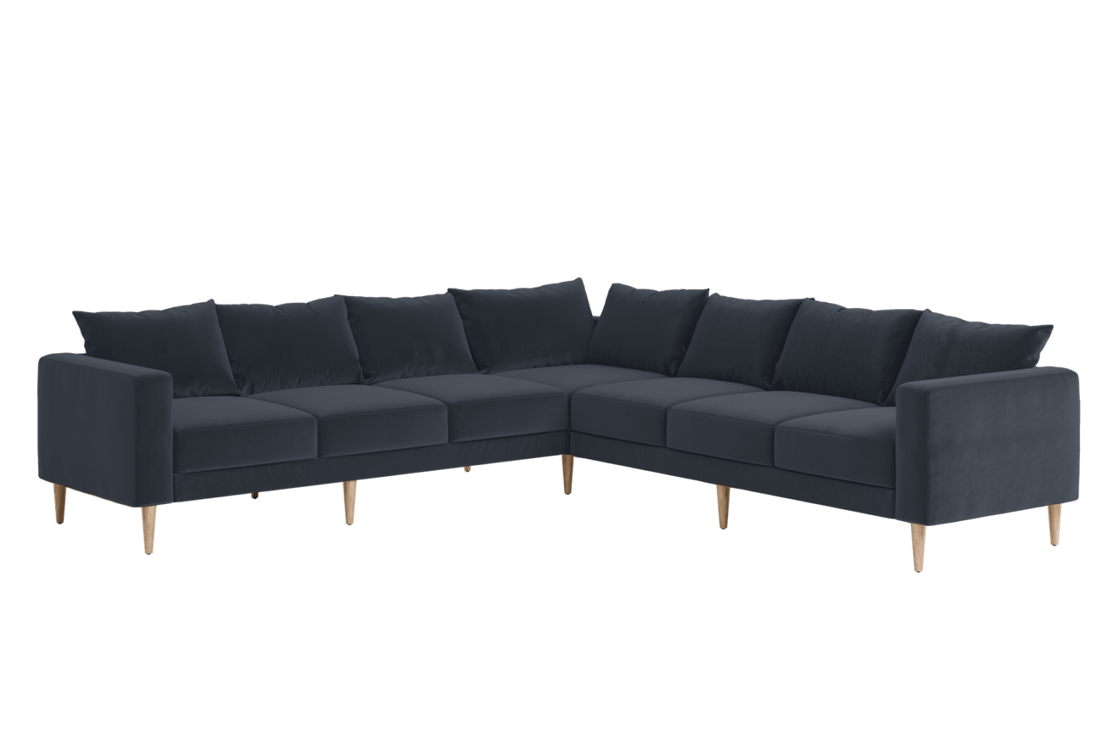 Sabai Design · The Essential Corner Sectional (7 Seat) in Recycled Velvet | socius design in Rochester, MN