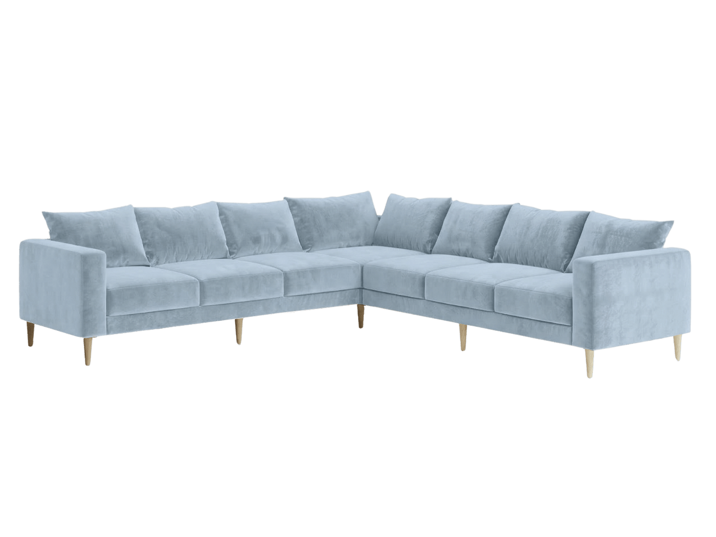 Sabai Design · The Essential Corner Sectional (7 Seat) in Recycled Velvet | socius design in Rochester, MN