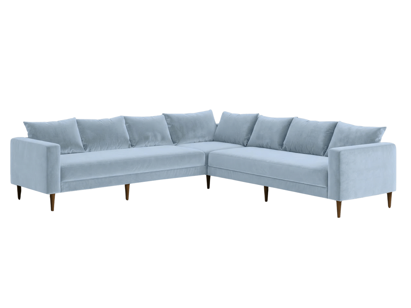 Sabai Design · The Essential Corner Sectional (7 Seat) in Recycled Velvet | socius design in Rochester, MN