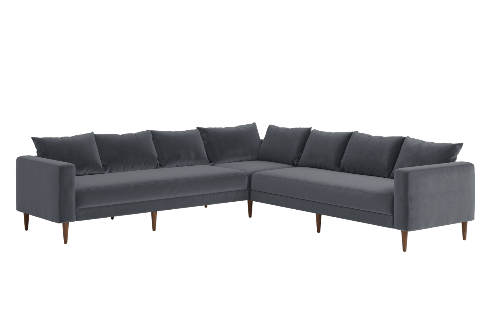 Sabai Design · The Essential Corner Sectional (7 Seat) in Recycled Velvet | socius design in Rochester, MN