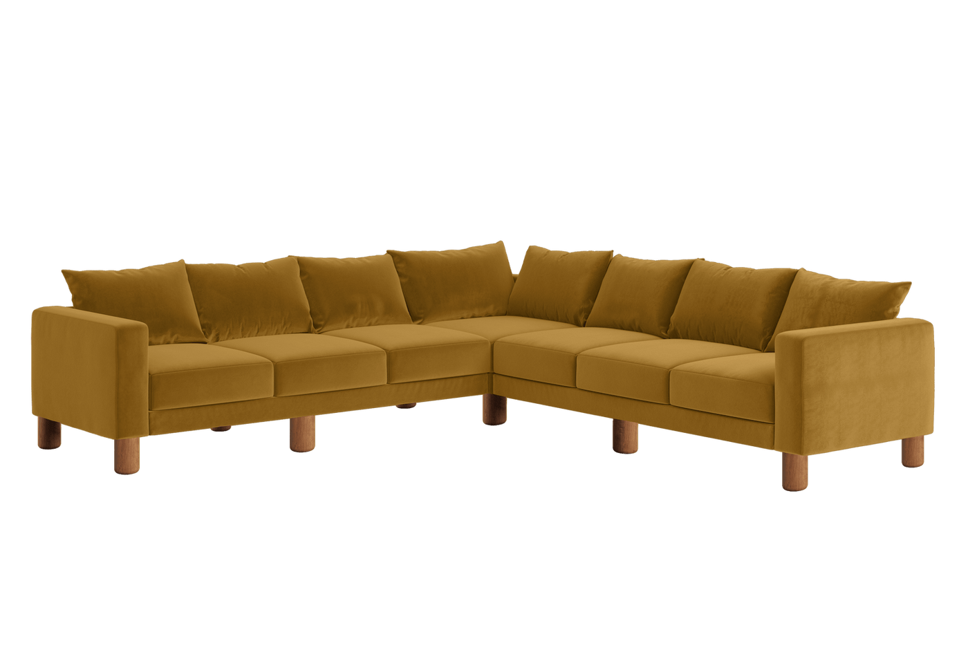 Sabai Design · The Essential Corner Sectional (7 Seat) in Recycled Velvet | socius design in Rochester, MN