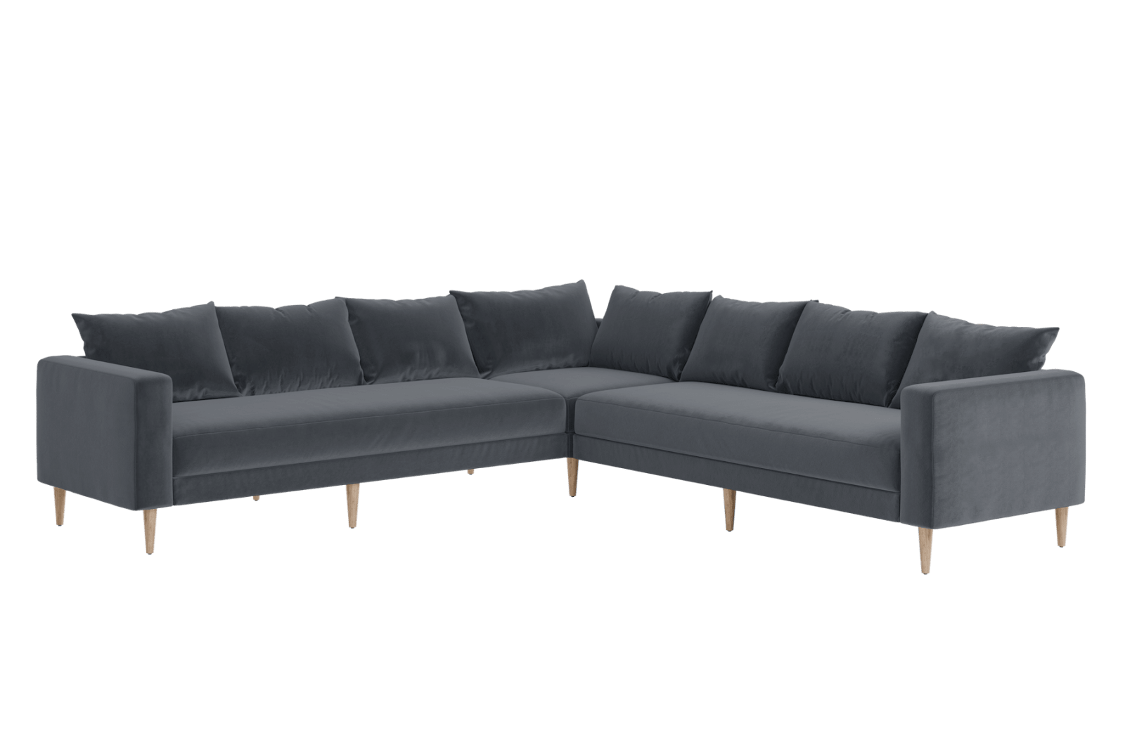 Sabai Design · The Essential Corner Sectional (7 Seat) in Recycled Velvet | socius design in Rochester, MN